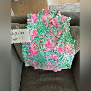 Lilly Pulitzer ruffled top